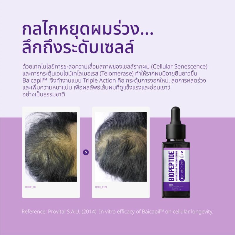 เซรั่มปลูกผมสองนาง biopeptide